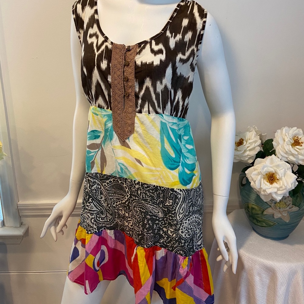 BOHO Cotton Dress/Cover-Up M/L